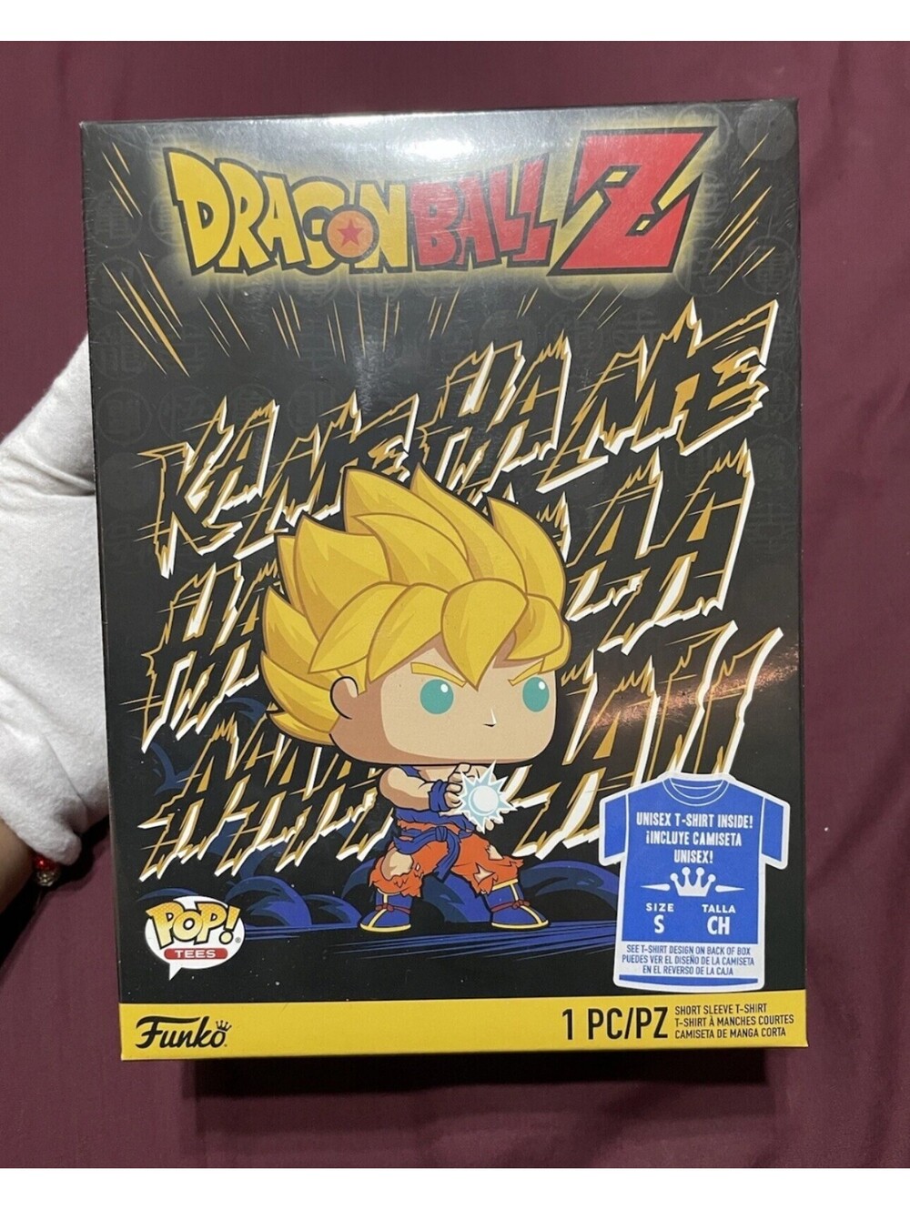 Funko Dragon Ball Z POP Boxed Tees Goku Wave Small Shirt NEW IN STOCK